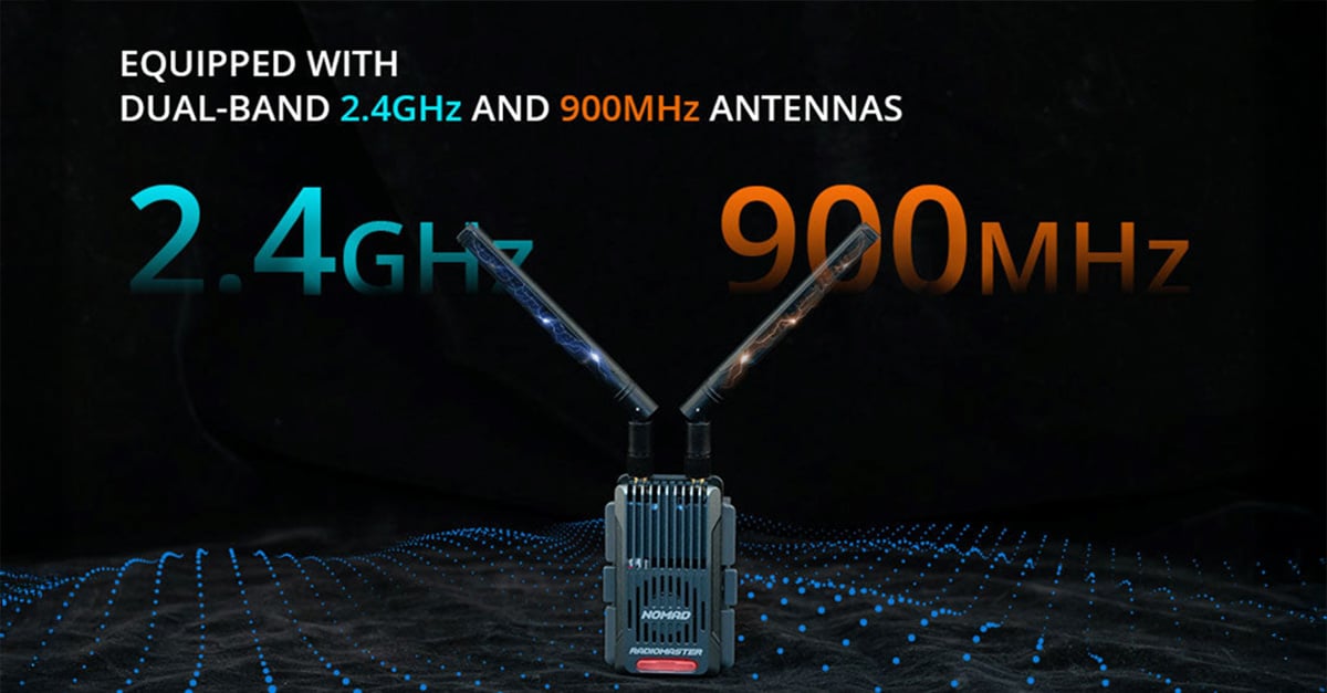 RadioMaster Nomad RF communication module featuring Semtech LoRa chipset for extended-range drone remote control applications