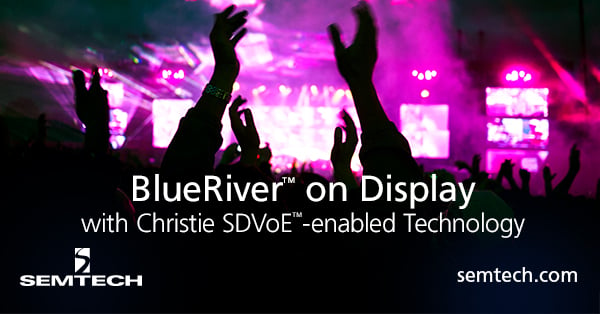 BlueRiver® on Display with Christie SDVoE-enabled Technology