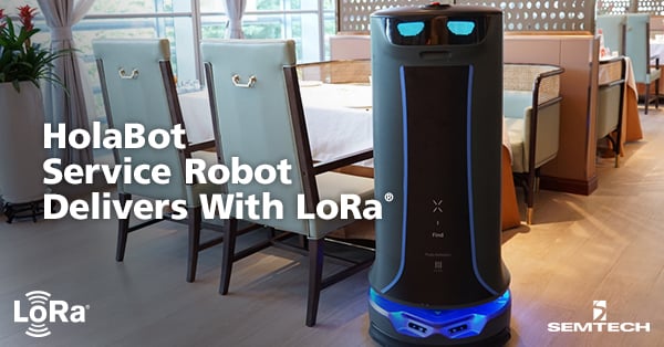 サービスロボット「HolaBot」がLoRa®を活用して配達